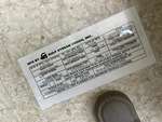 General Appearance with Motor Vehicle Safety Standards Label