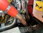 Engine with A/C Compressor