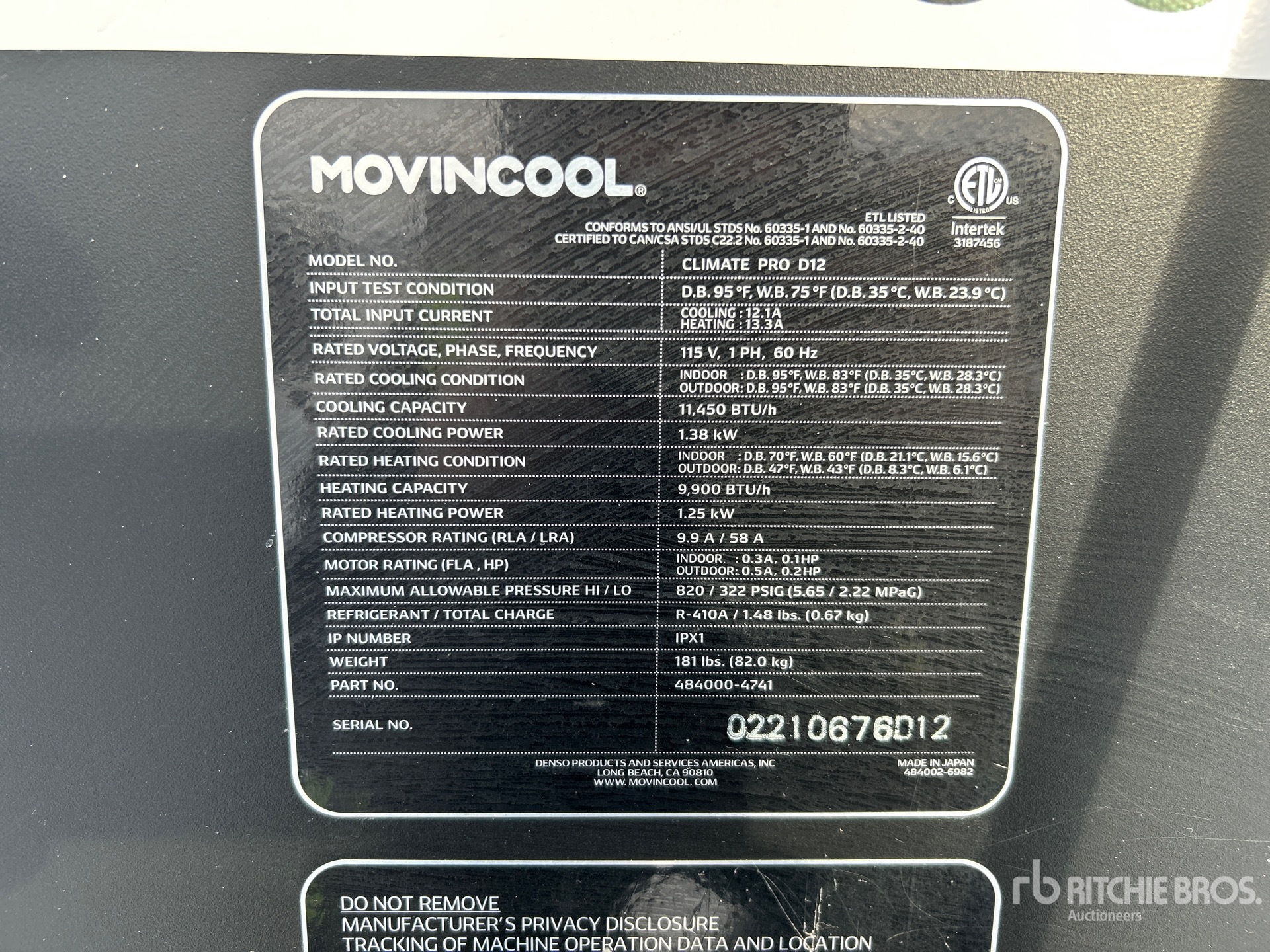 General Appearance with Seriennummer / FIN