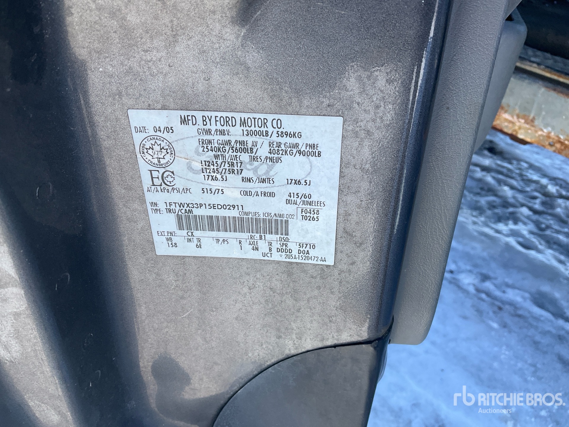 General Appearance with Seriennummer / FIN