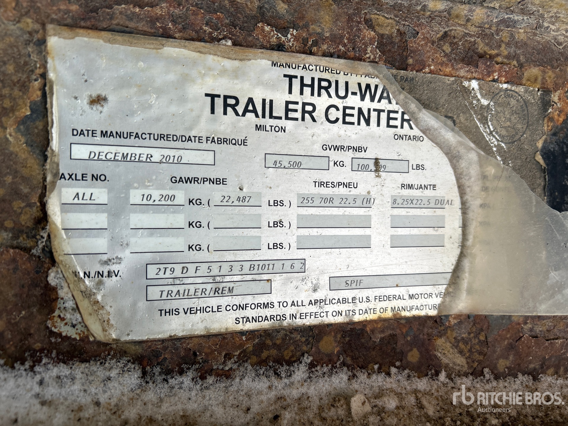 General Appearance with N.º de serie/VIN