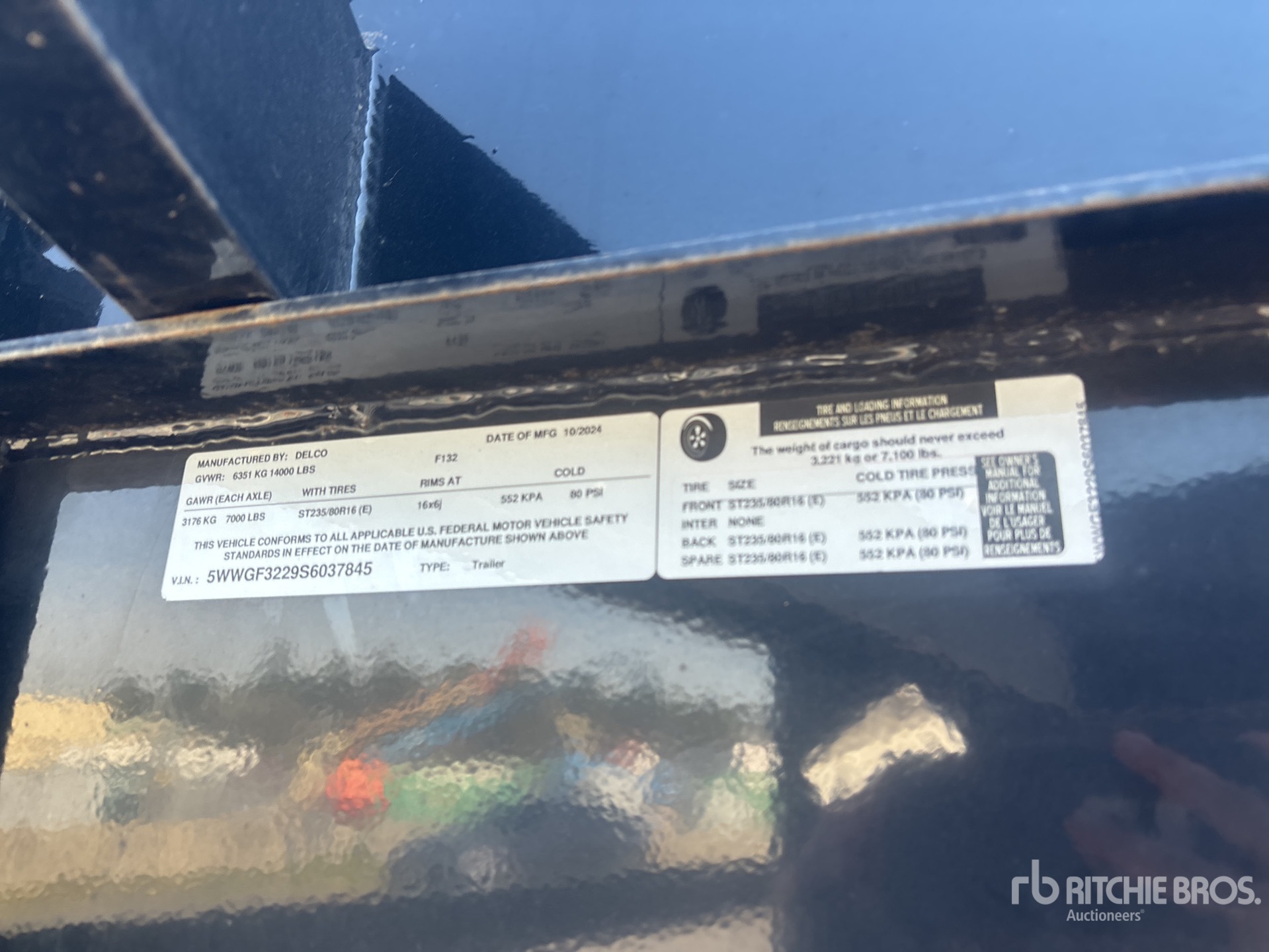 General Appearance with Numer seryjny/numer identyfikacyjny pojazdu