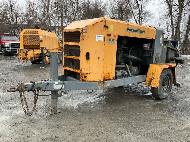 2016 Putzmeister TK 40 Concrete Pump