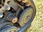 Undercarriage with Rear idler wear