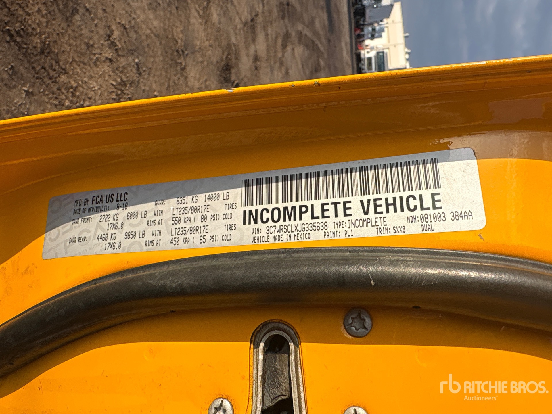 General Appearance with Numer seryjny/numer identyfikacyjny pojazdu