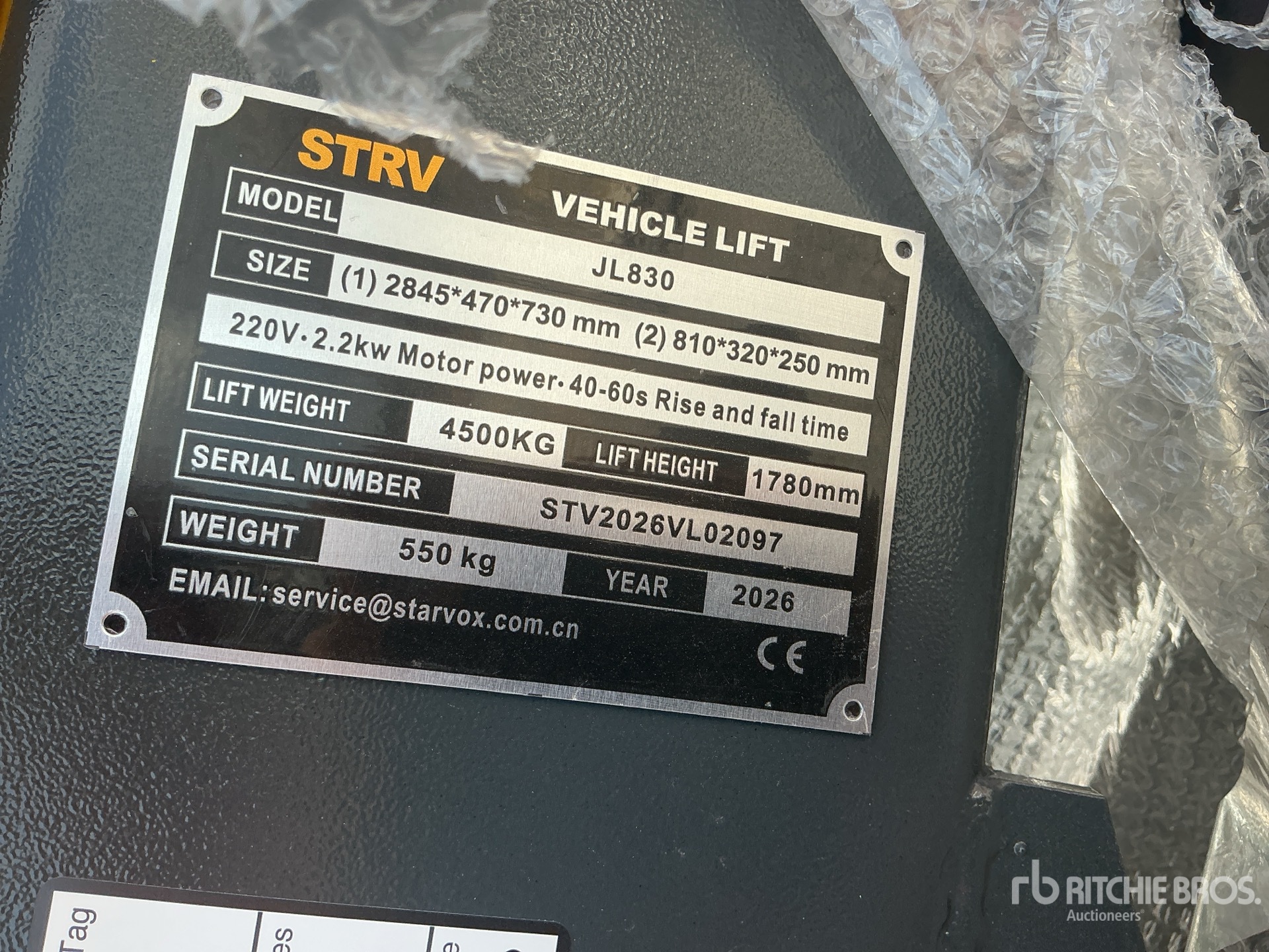 General Appearance with Numero seriale/numero d’identificazione del veicolo (VIN)