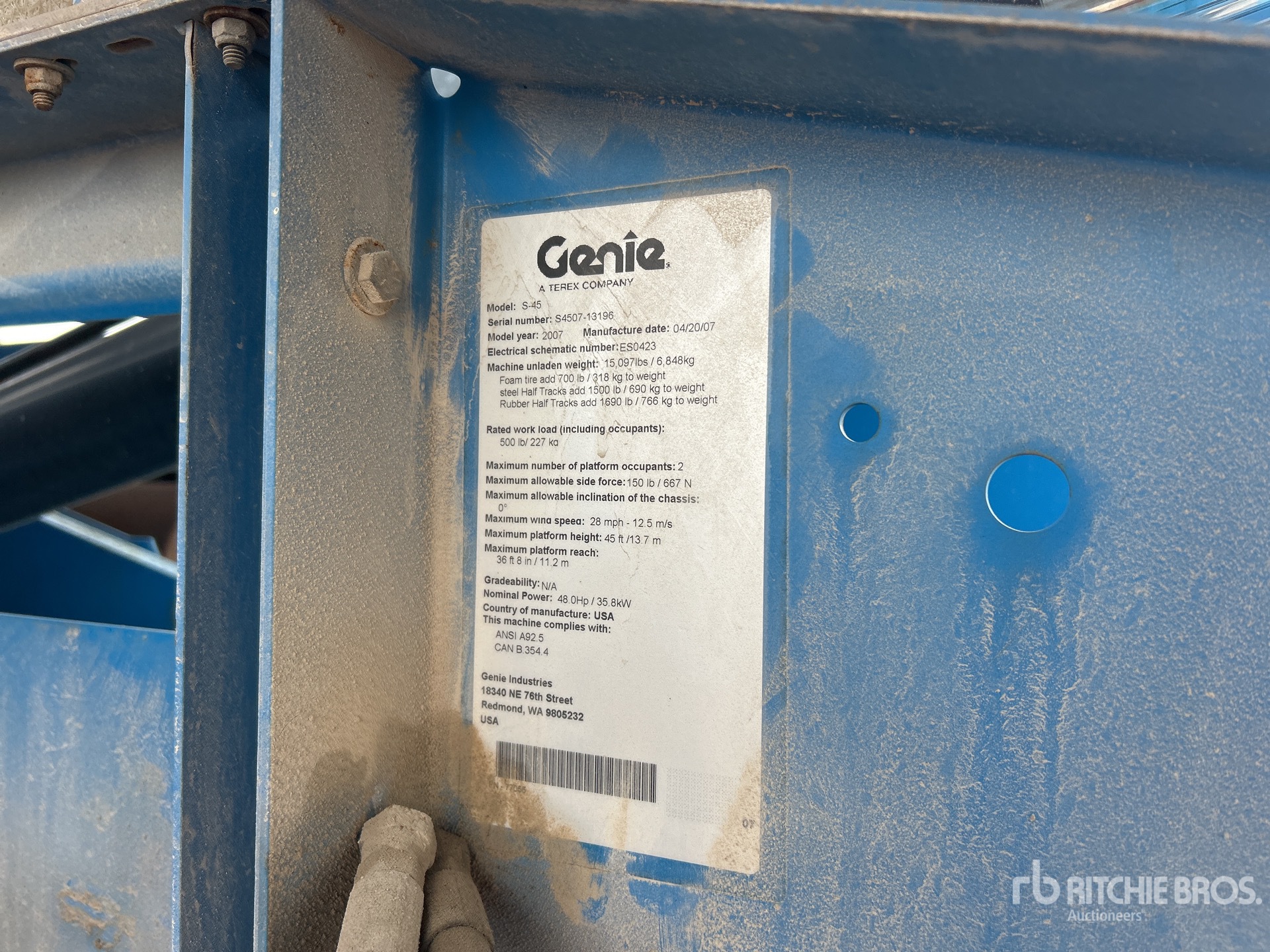 General Appearance with Numéro de série/Numéro d'identification du véhicule automobile