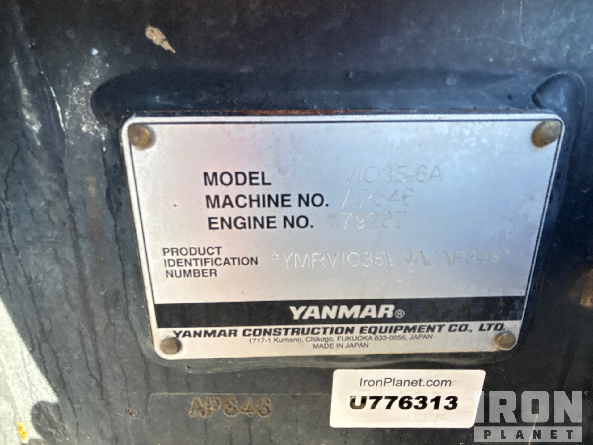 General Appearance with N.º de serie/VIN