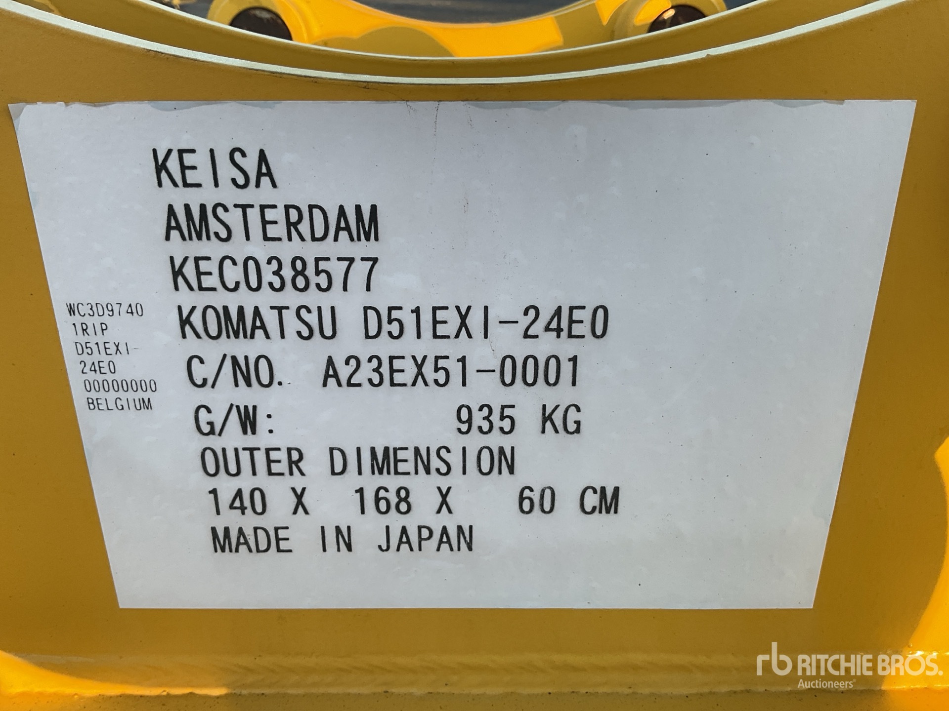 General Appearance with Numero seriale/numero d’identificazione del veicolo (VIN)