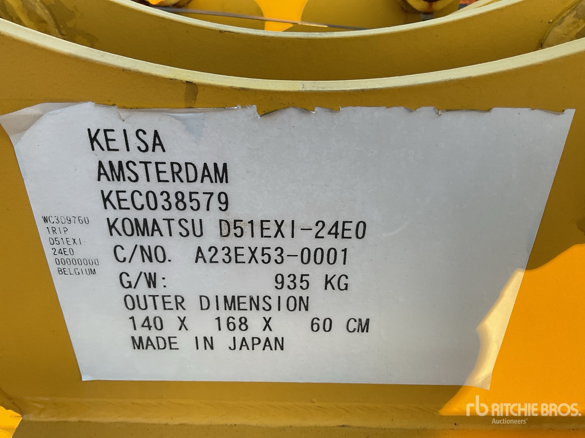 General Appearance with Numero seriale/numero d’identificazione del veicolo (VIN)