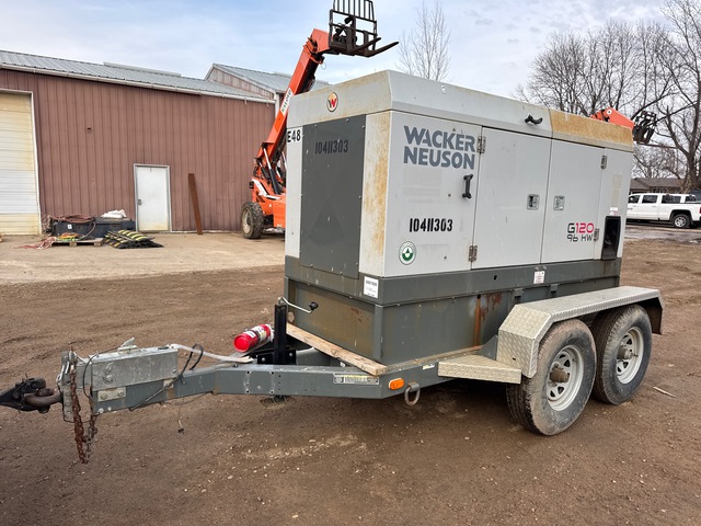 2014 Wacker Neuson G120 96 kW Mobile Generator Set