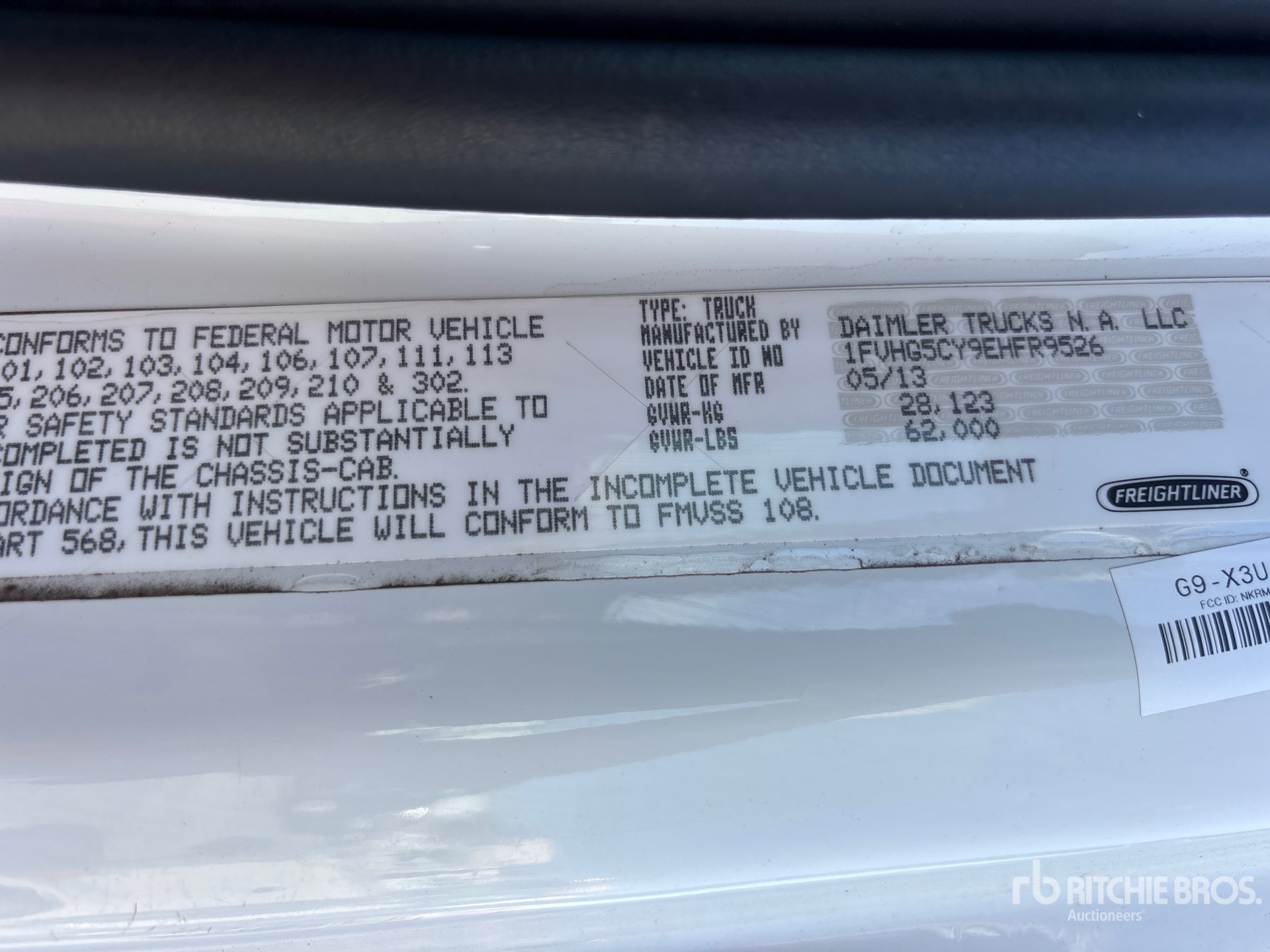 General Appearance with Numéro de série/Numéro d'identification du véhicule automobile