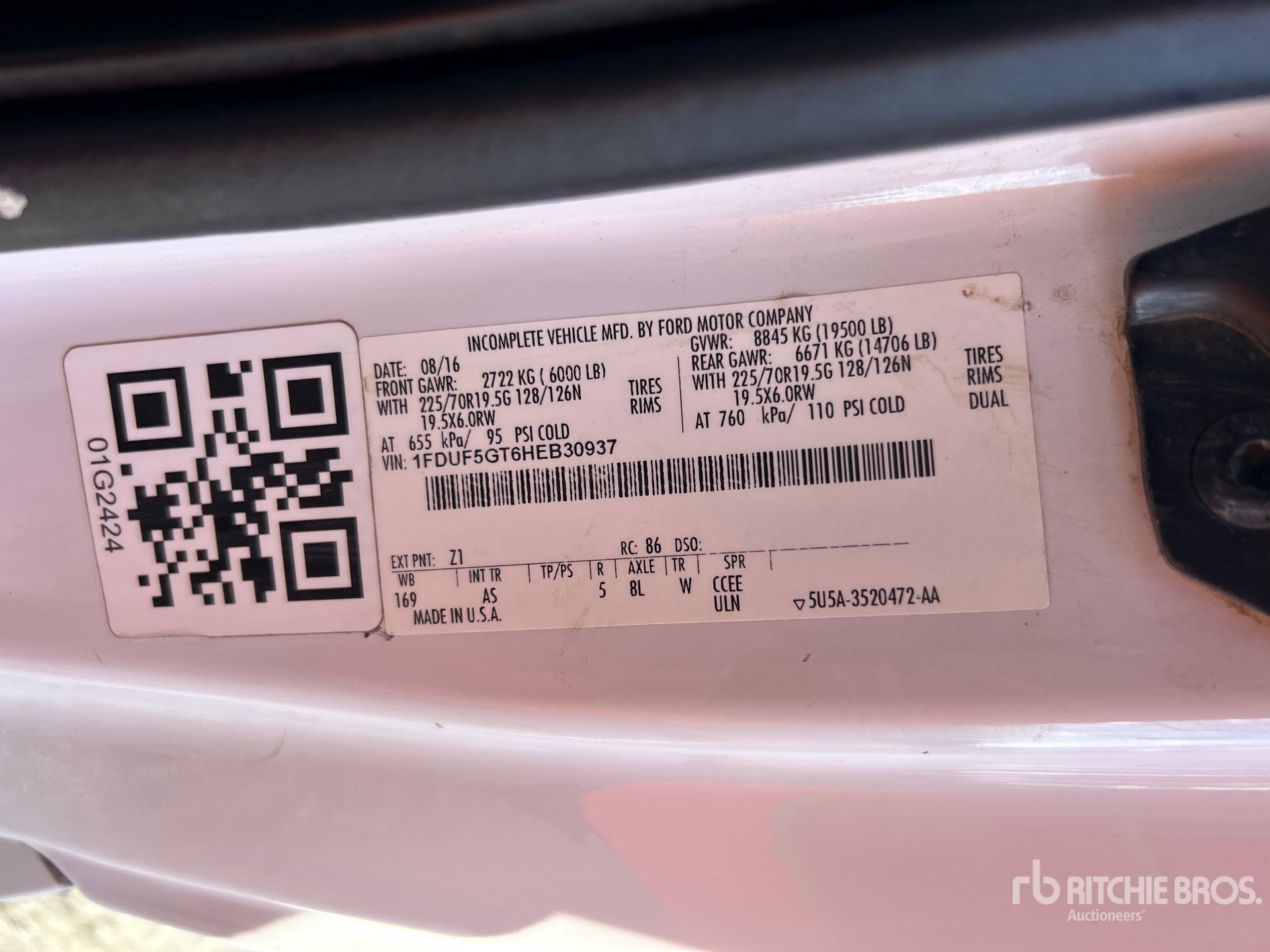 General Appearance with Seriennummer / FIN