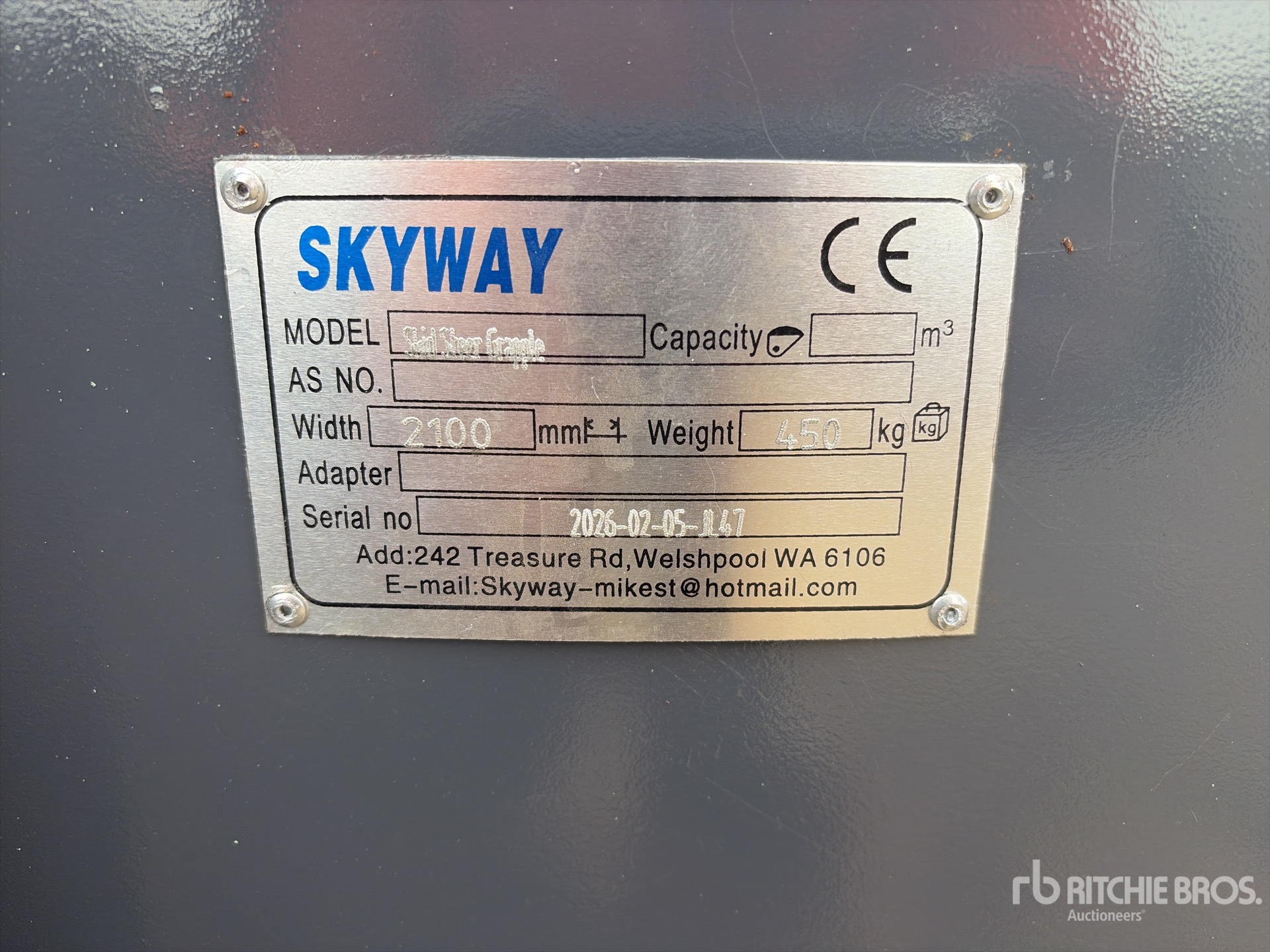 General Appearance with N.º de serie/VIN