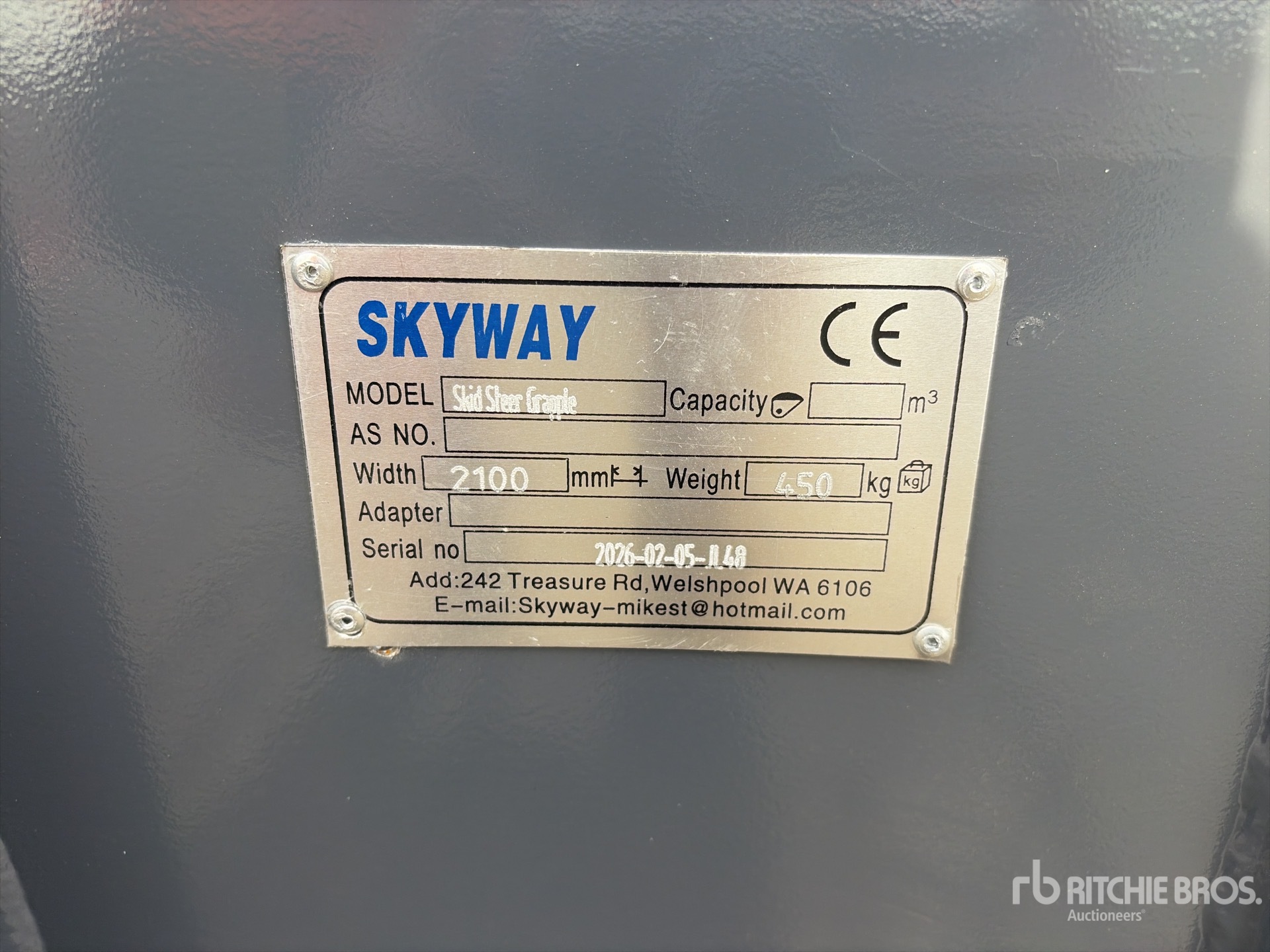 General Appearance with N.º de serie/VIN