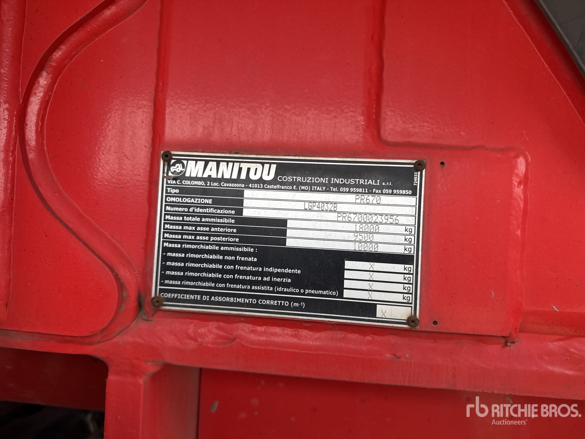 General Appearance with Seriennummer / FIN