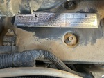 Engine with Emission Label