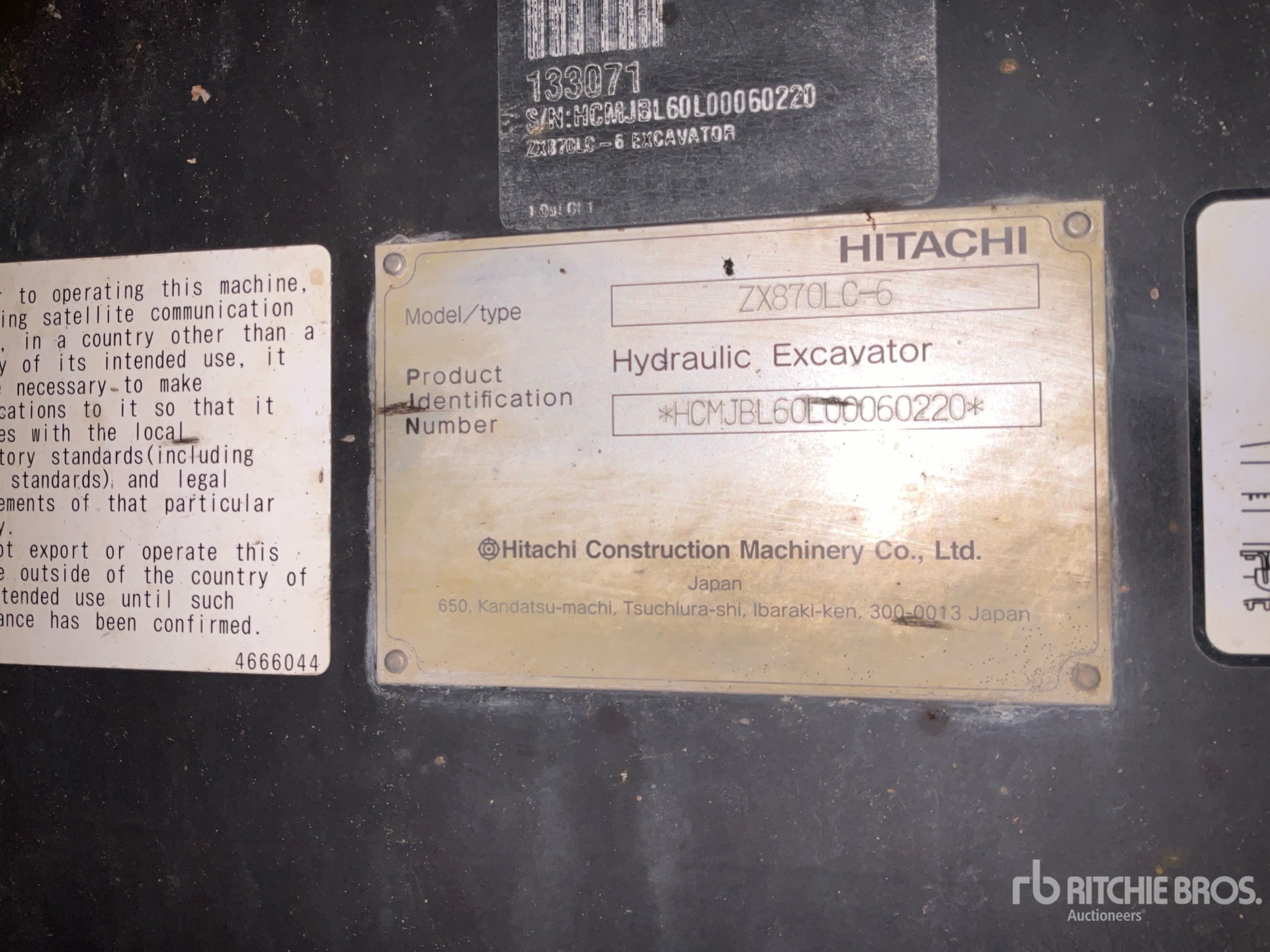 2021 Hitachi ZX870LC-6