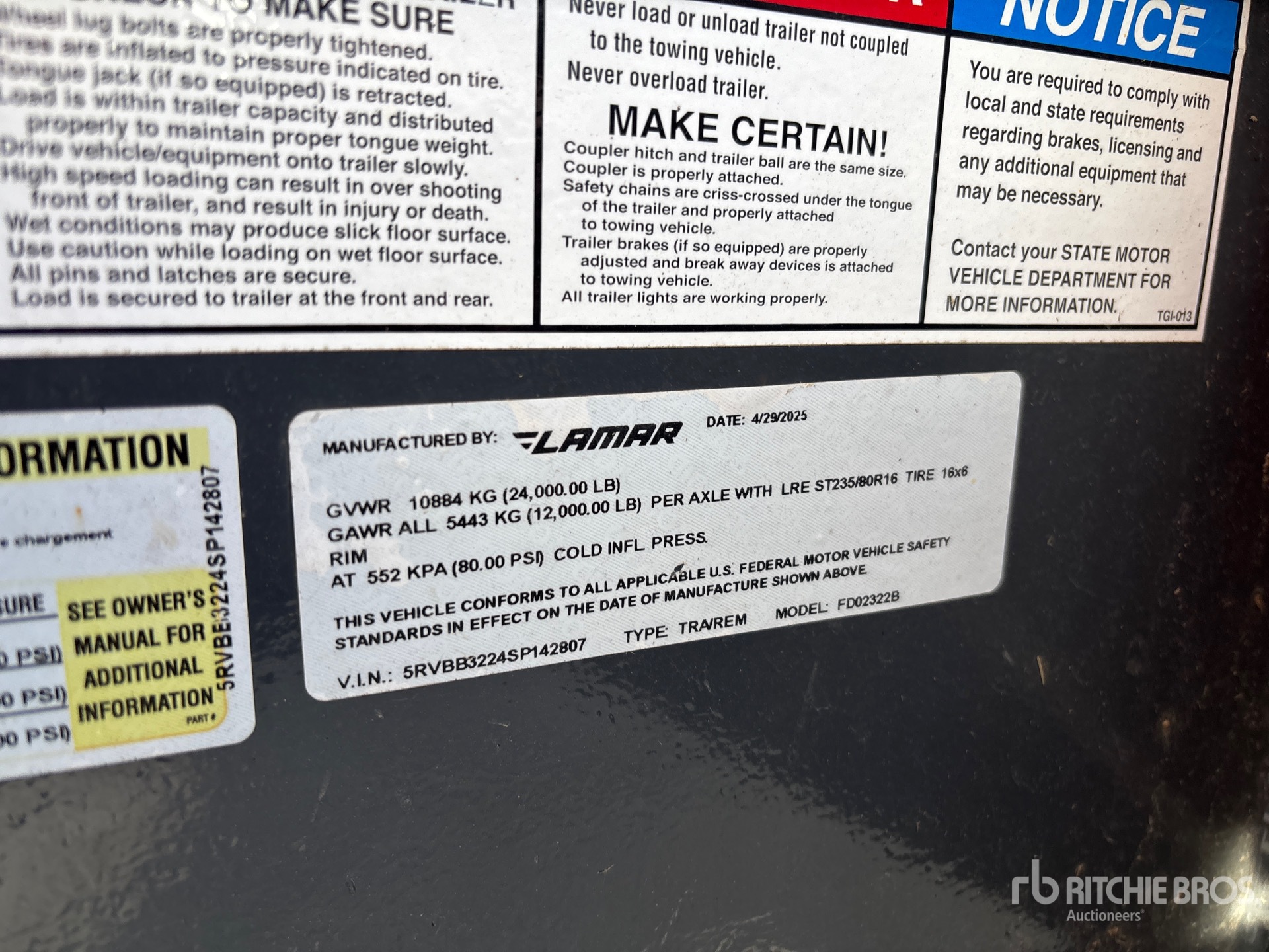 General Appearance with Numero seriale/numero d’identificazione del veicolo (VIN)