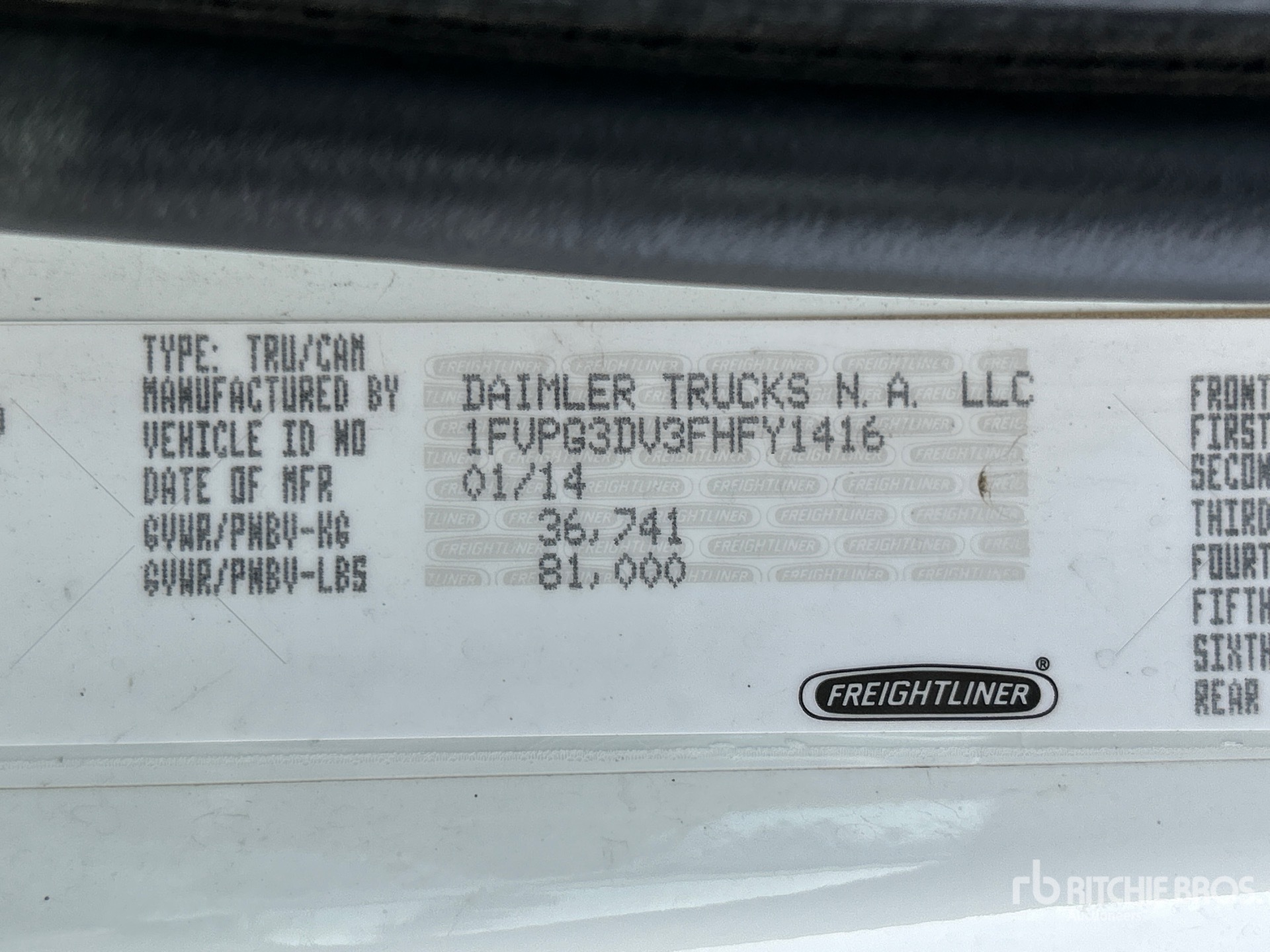 General Appearance with Numer seryjny/numer identyfikacyjny pojazdu