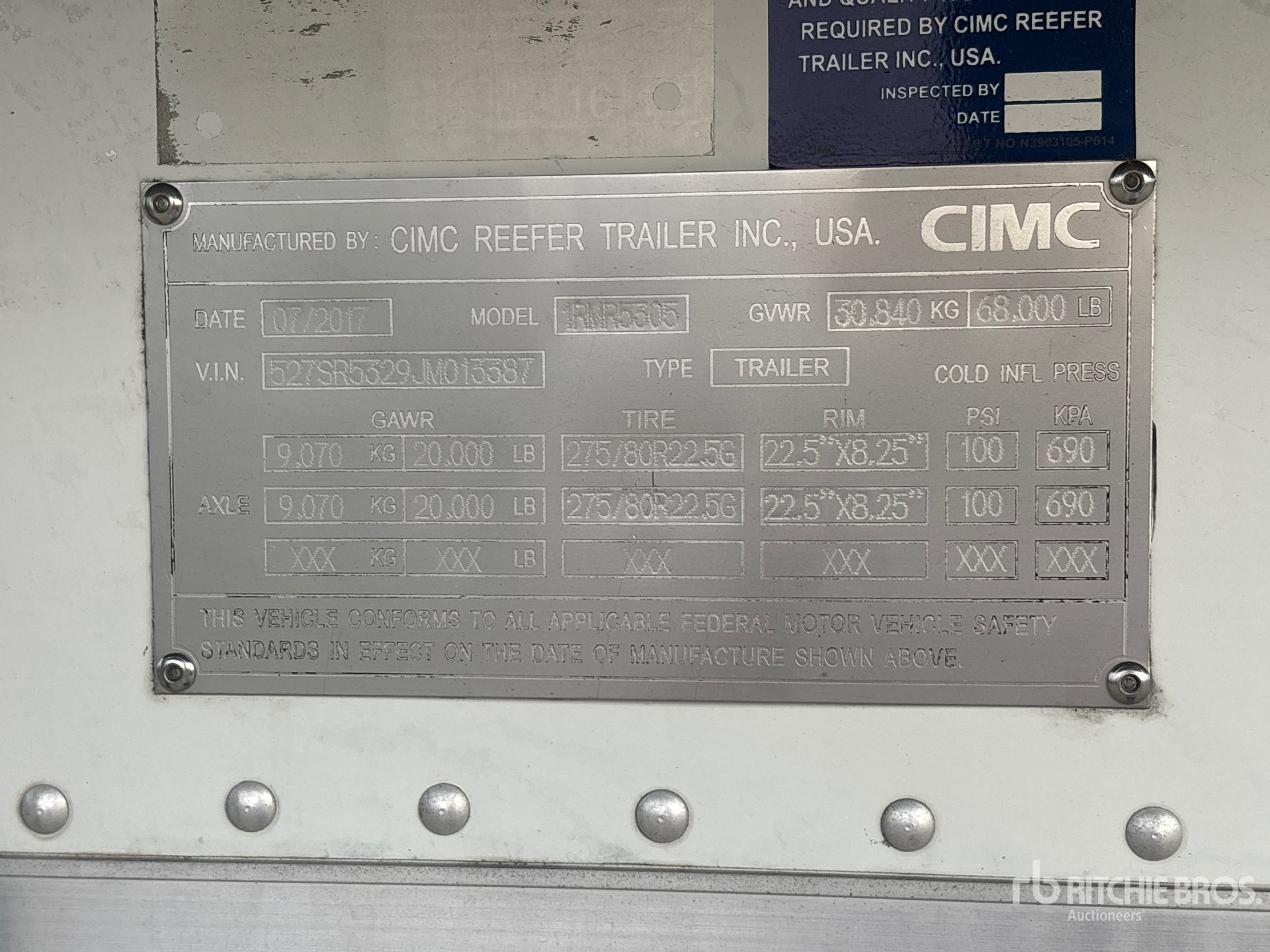 General Appearance with Numer seryjny/numer identyfikacyjny pojazdu