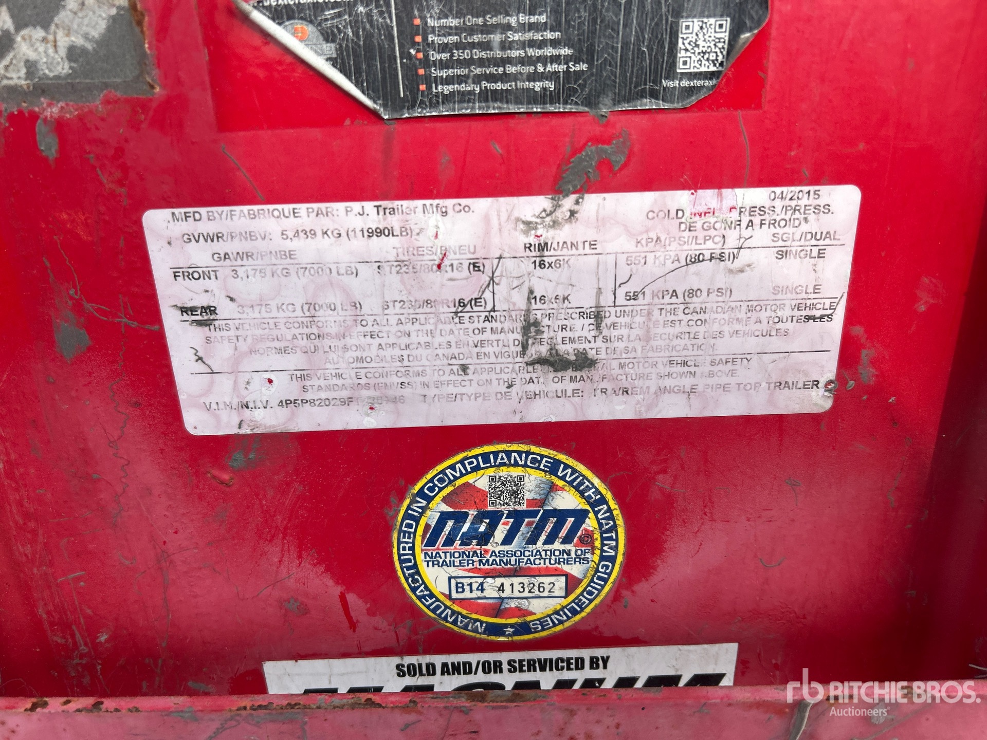 General Appearance with N.º de serie/VIN