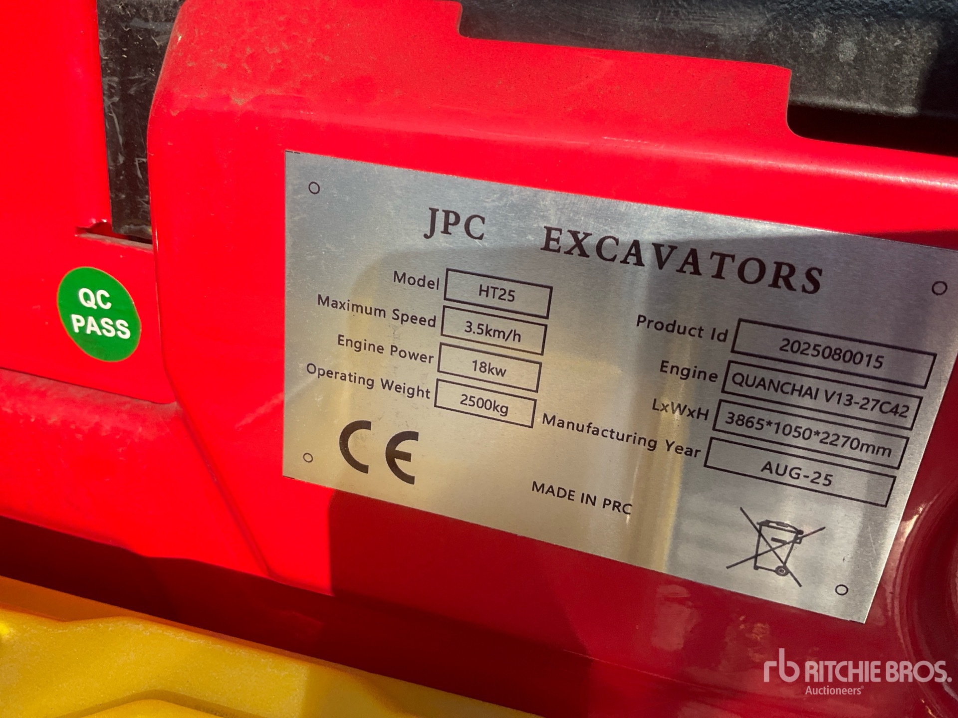 General Appearance with N.º de serie/VIN