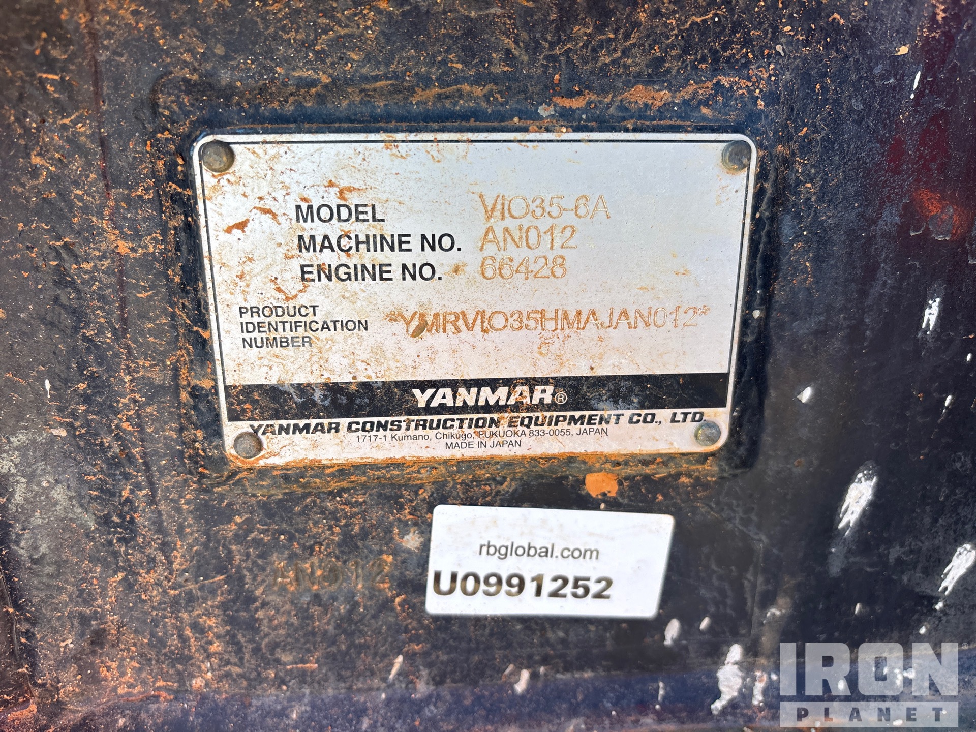 General Appearance with Numéro de série/Numéro d'identification du véhicule automobile