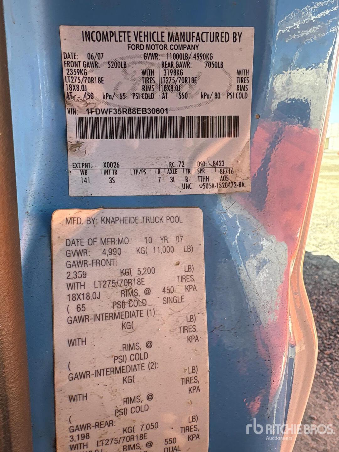 General Appearance with N.º de serie/VIN