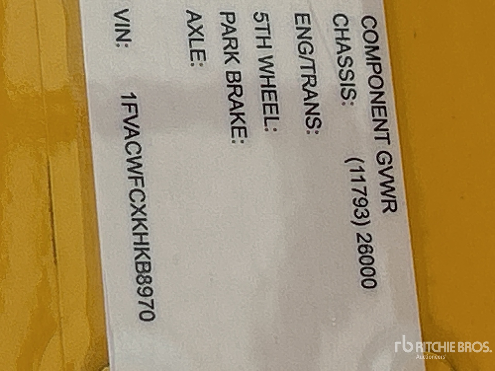 General Appearance with Seriennummer / FIN