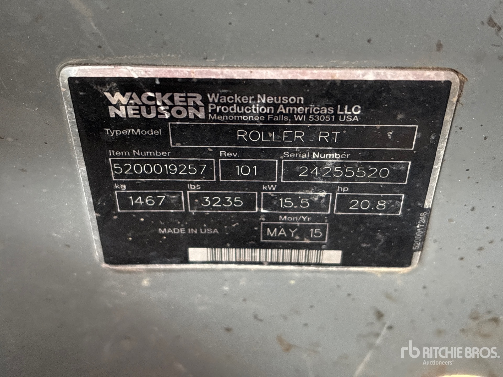 General Appearance with Numéro de série/Numéro d'identification du véhicule automobile