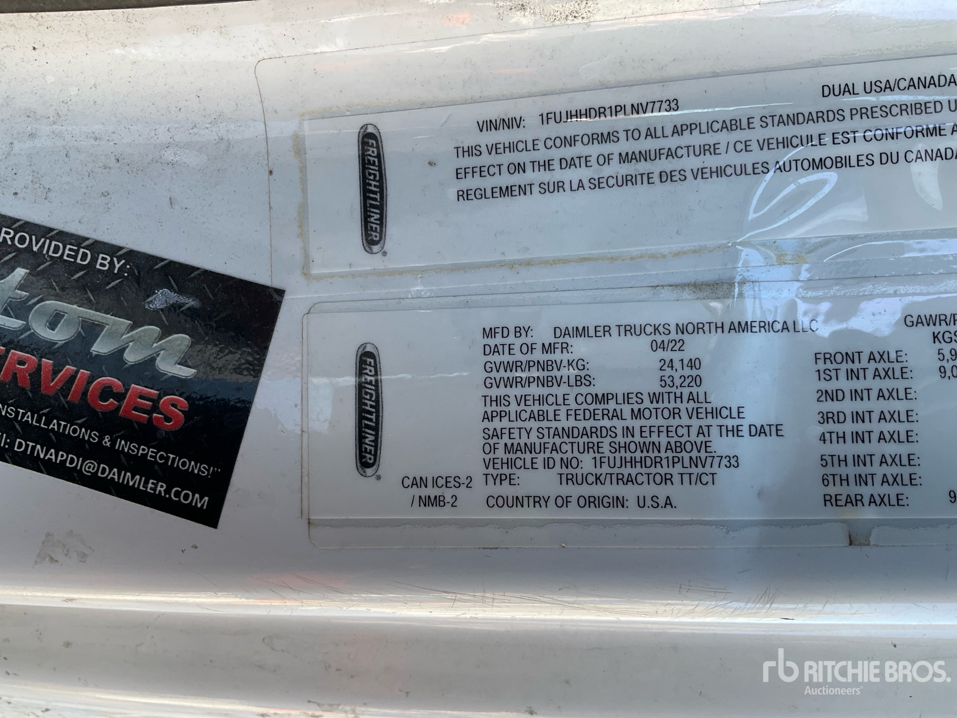 General Appearance with Seriennummer / FIN