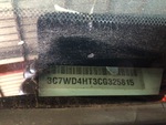 General Appearance with Frame Stamp Serial Number/VIN Photo