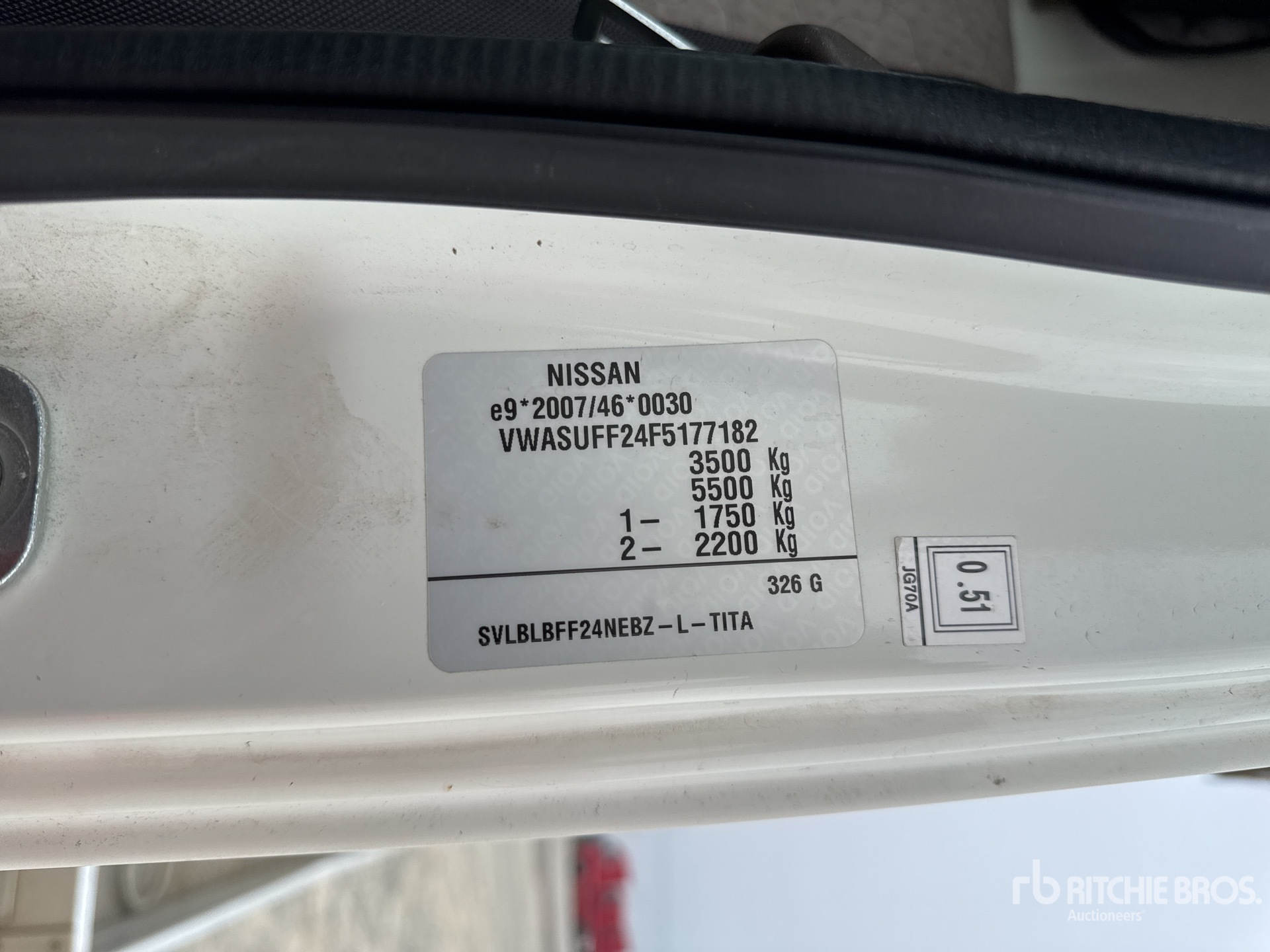 General Appearance with Numero seriale/numero d’identificazione del veicolo (VIN)