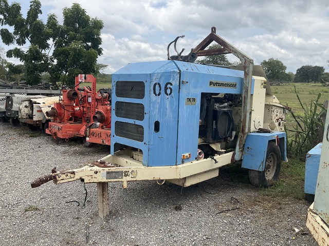 2011 Putzmeister TK70 Concrete Pump (Inoperable) 2011 Putzmeister TK70 Concrete Pump (Inoperable)