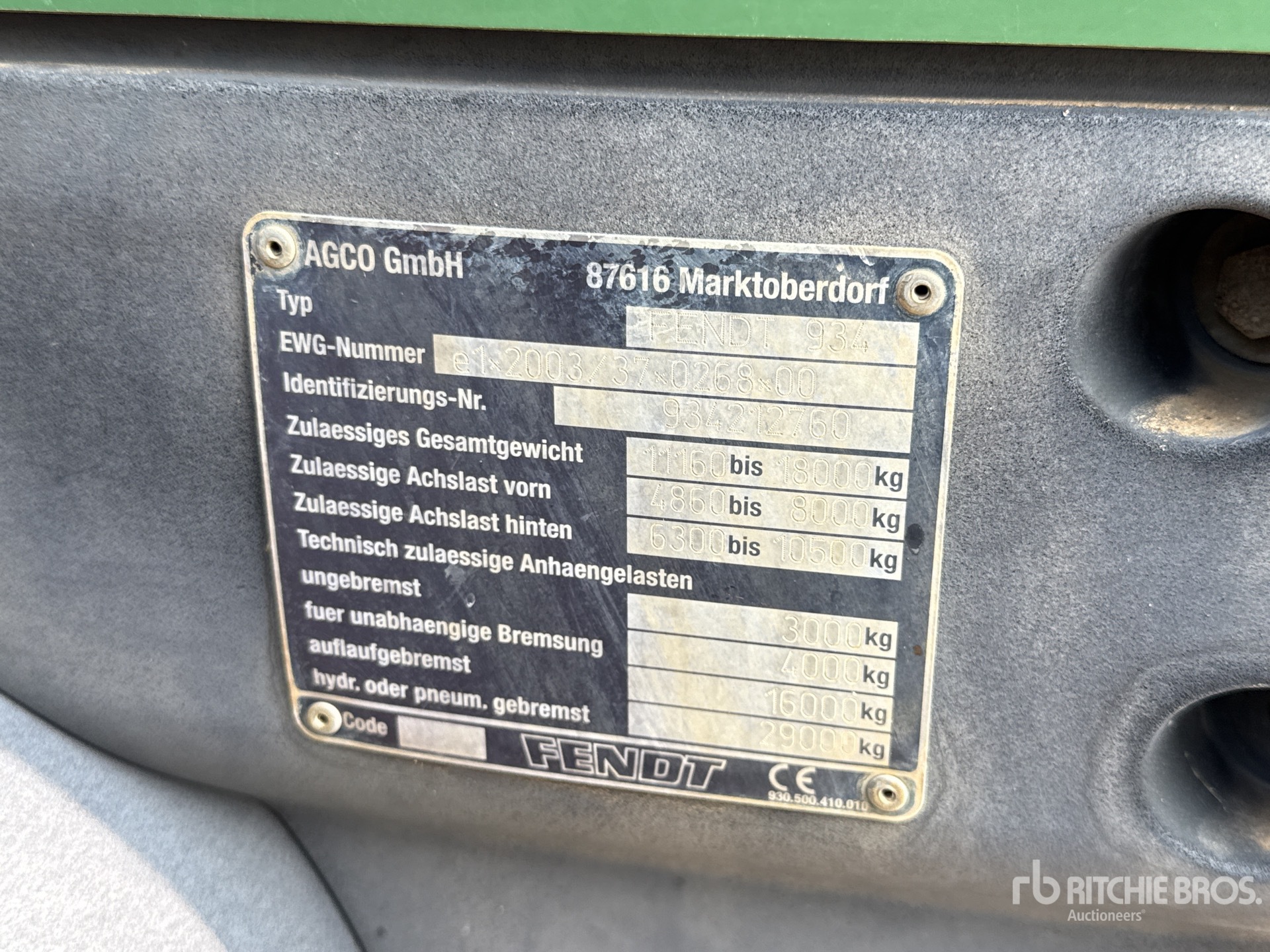 General Appearance with Seriennummer / FIN