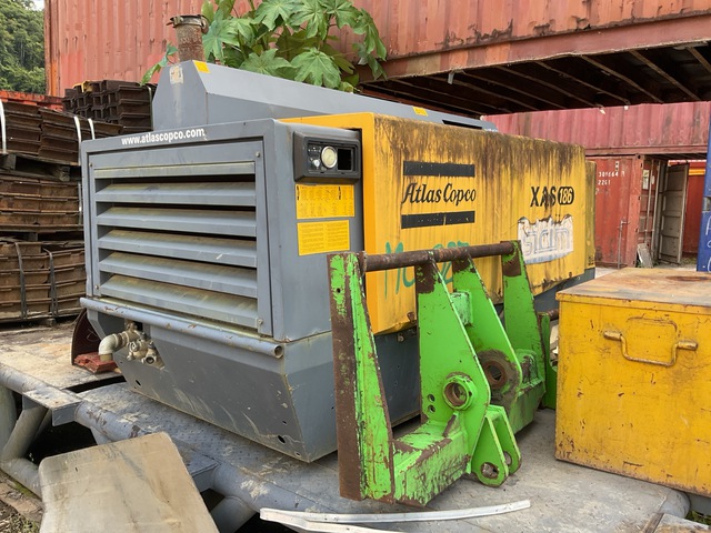 2010 Atlas Copco XAS186C3EC Skid-Mounted Air Compressor (Inoperable)