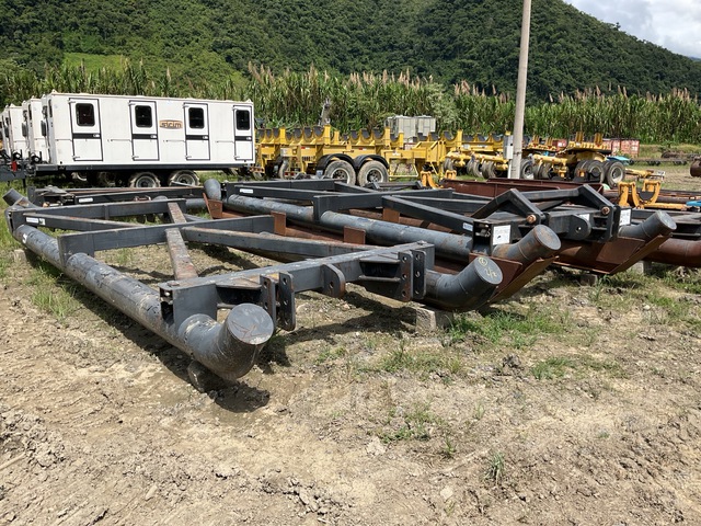 BOCCACCI Slitta Twist Lock Patin Porta Box Pipe Handling Trailer