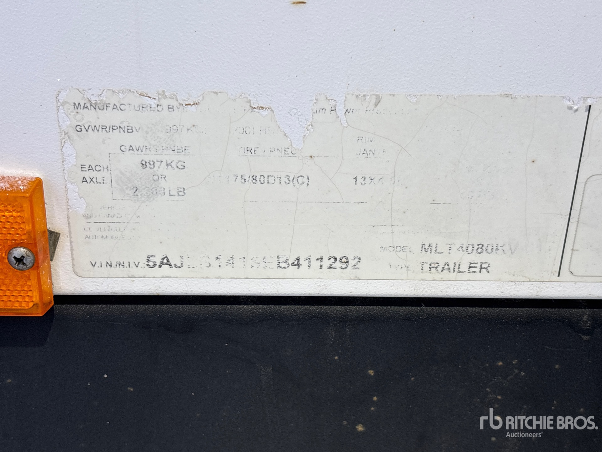 General Appearance with Numer seryjny/numer identyfikacyjny pojazdu