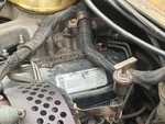Engine with Emission Certification Label