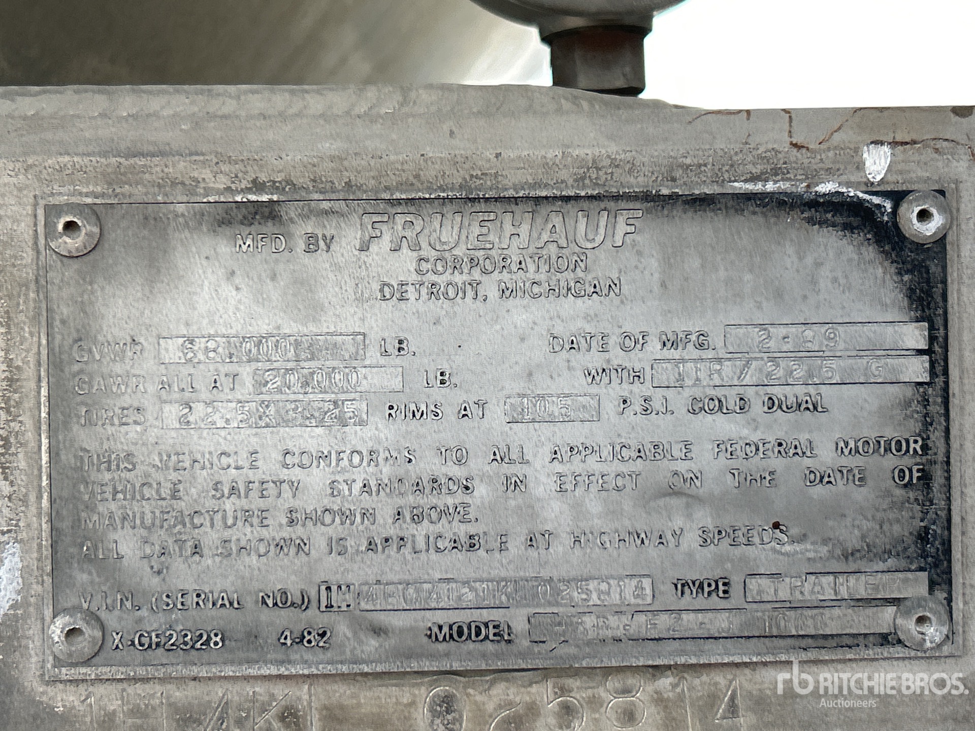 General Appearance with N.º de serie/VIN