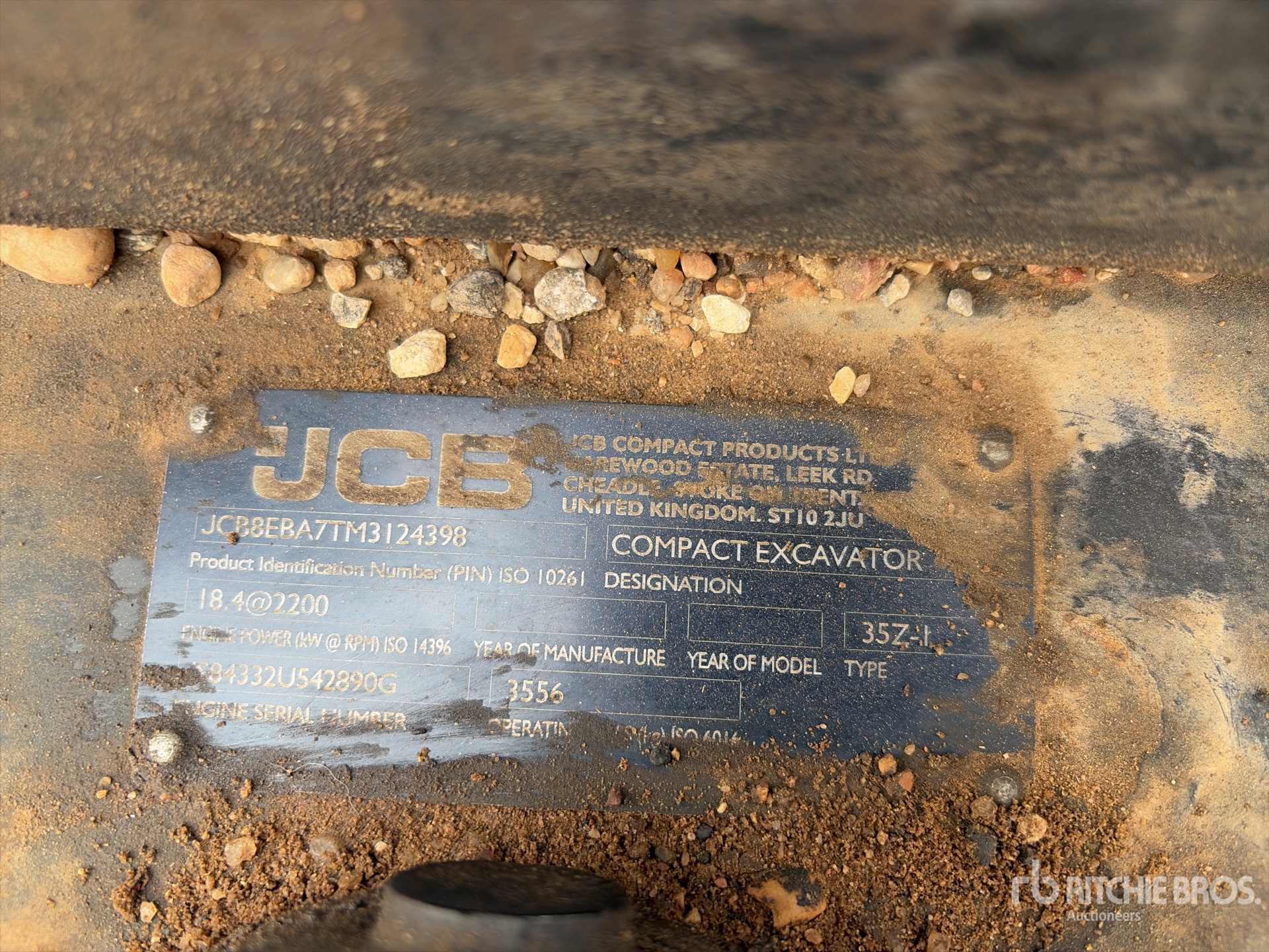 General Appearance with N.º de serie/VIN