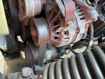 Engine with A/C Compressor