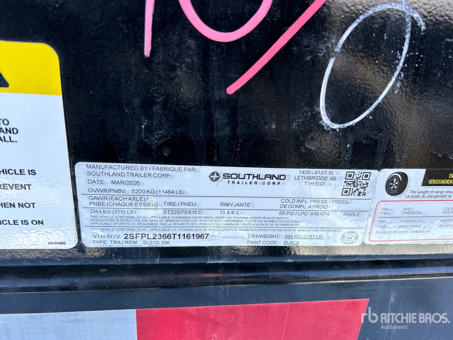 General Appearance with N.º de serie/VIN