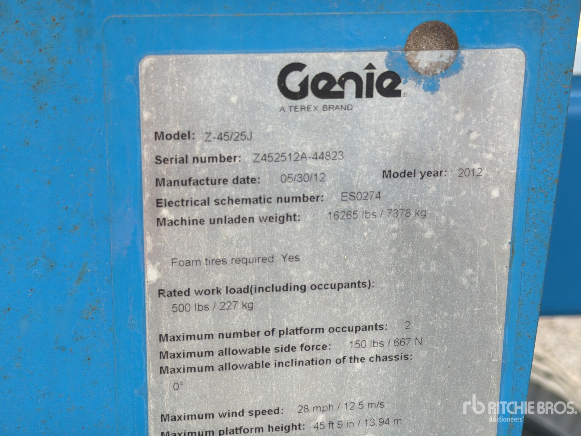 General Appearance with Numéro de série/Numéro d'identification du véhicule automobile