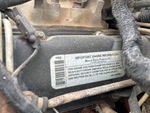 Engine with Emission Certification Label