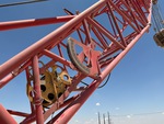 Crane Superstructure with Boom Angle Indicator