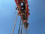 Crane Superstructure with Point Sheaves
