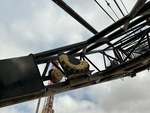 Crane Superstructure with Boom Angle Indicator