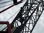 Crane Superstructure with Boom Angle Indicator